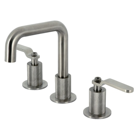 Kingston Brass Widespread Bathroom Faucet with Push PopUp, Brushed Nickel KS1418KL